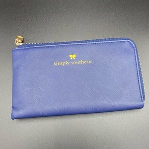 Simply Southern Wallet Blue and Gold